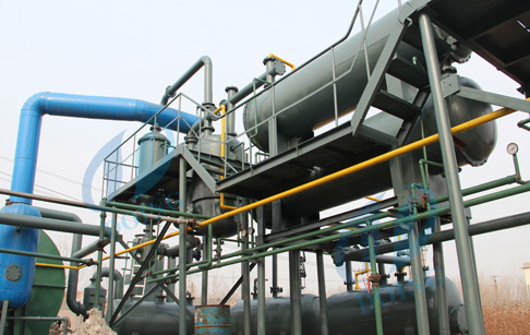 Italy customer scrap plastic to oil pyrolysis plant