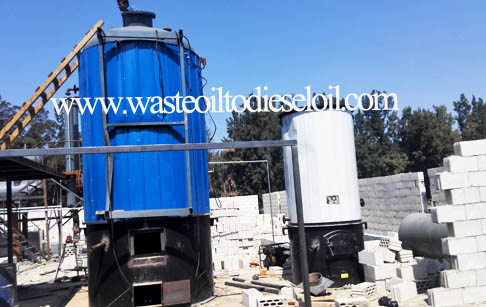 Waste tyre recycling to oil pyrolysis plant working video in Bangladesh