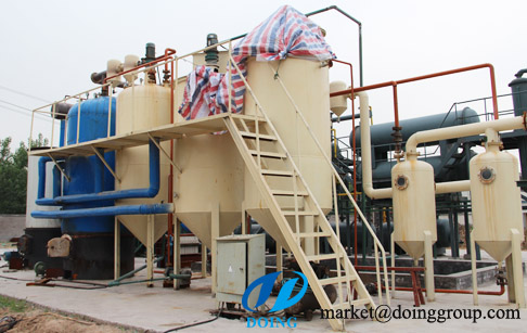 Crude oil to diesel fuel and gasoline distillation machine