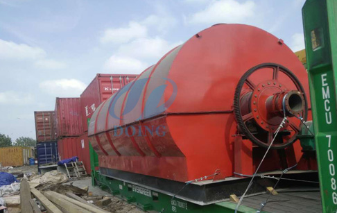 10T waste tire pyrolysis plant will be delivery to Egypt customer