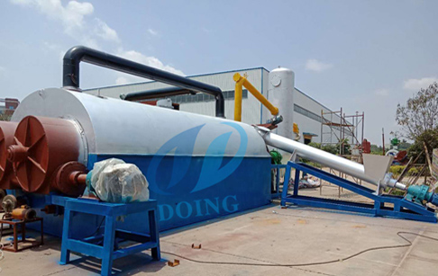 What are the main technical characteristics of continuous pyrolysis plant?