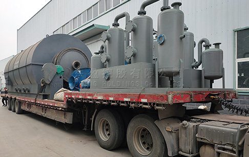 6 sets 12T waste tyre to oil plant were sent to Yunnan, China