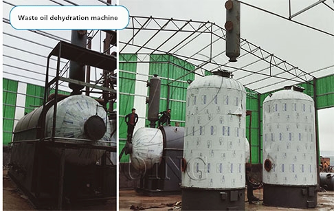 Papua New Guinea customer purchased10TPD waste oil dehydration machine from Henan Doing Company