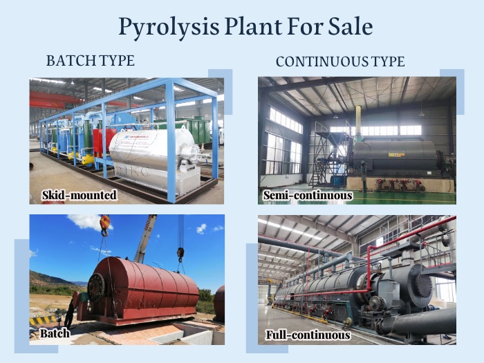 Four types of DOING pyrolysis machines