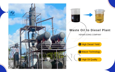 A set of 7TPD waste oil to diesel distillation machine was installed in Mali