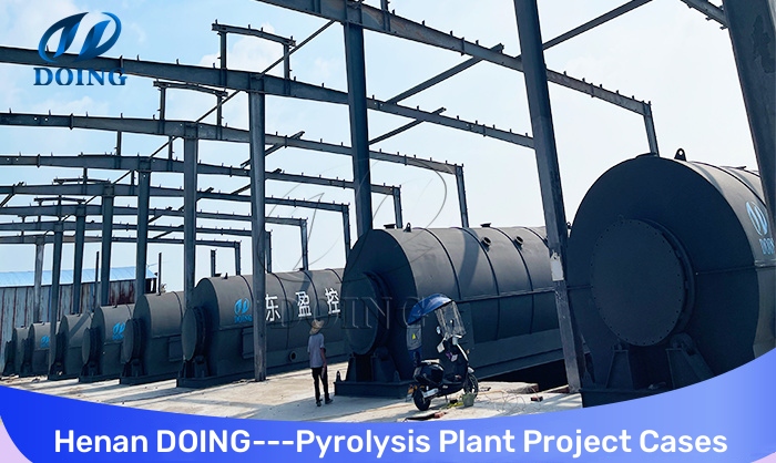 plastic to oil pyrolysis machine in China