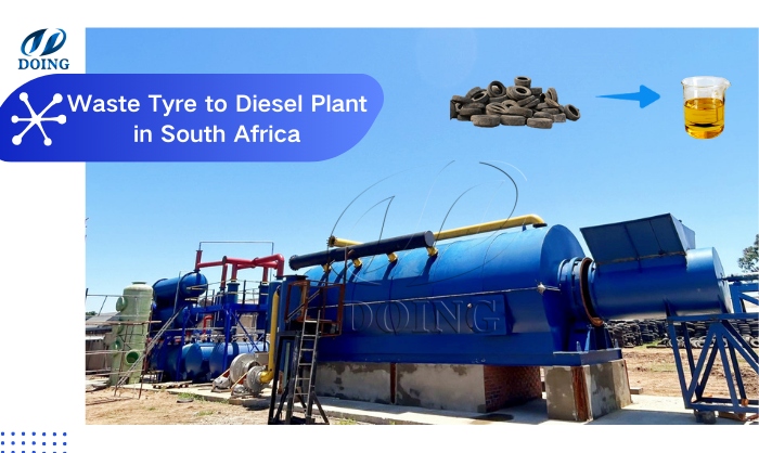 waste tire pyrolysis machine in South Africa