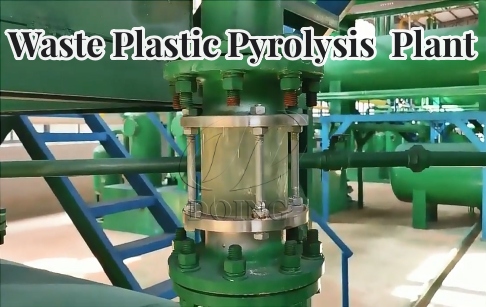 Used plastic to oil recycling pyrolysis plant
