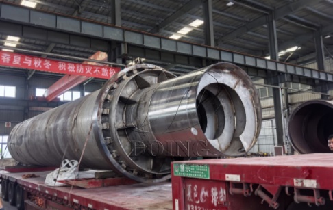 Shipping a set of stainless steel fully automatic oil sludge pyrolysis machine to China