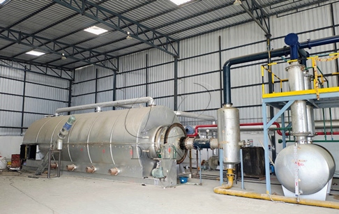 Waste plastic to fuel conversion pyrolysis plant