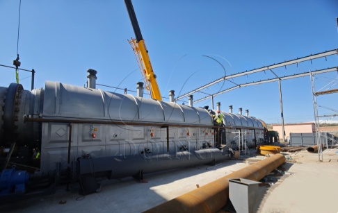 Successful Installation of 50-Ton Fully Continuous Oil Sludge Pyrolysis Equipment in China