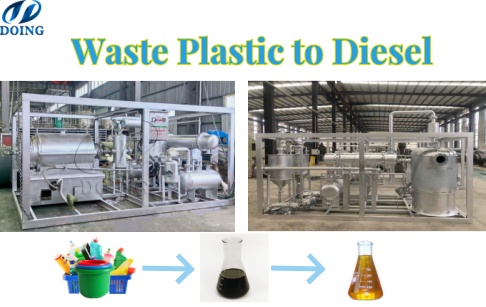 Colombian Client Invested in DOING 500kg Frame Medical Plastic Waste to Diesel Pyrolysis Distillation Plant