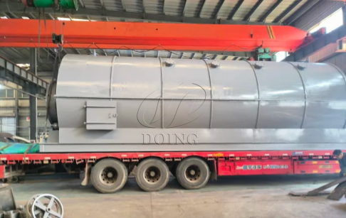 DOING Shipped Customized 15TPD Batch Plastic Pyrolysis Plant to India
