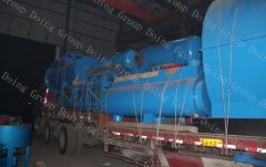 To deliver 10T capacity waste tire to oil machine to Vietnam 