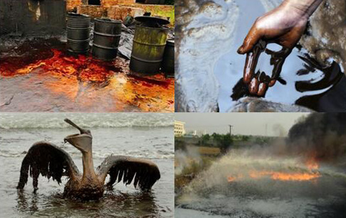 Pollution of the waste oil 