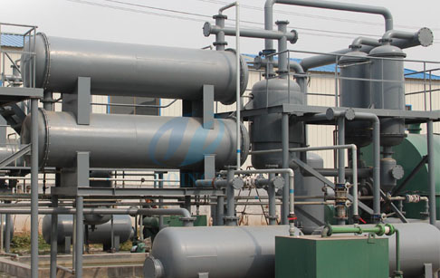 used tyres/rubber pyrolysis to oil recycling plant