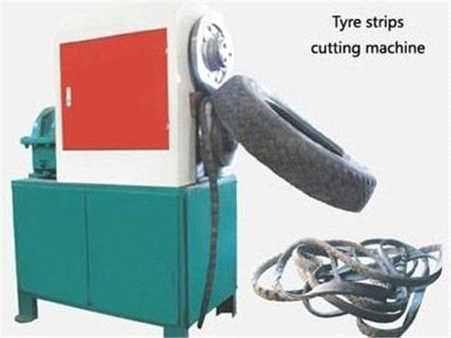 waste tire strip cutting machine