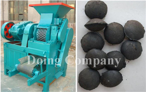 Charcoal briquette machine