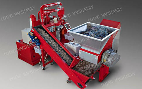 Flow chart of copper wire recycling equipment