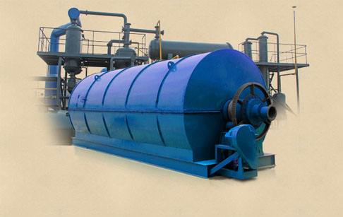 Waste rubber to oil machine