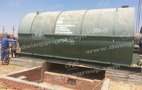 Two sets 10tons pyrolysis plants buildup in Egypt