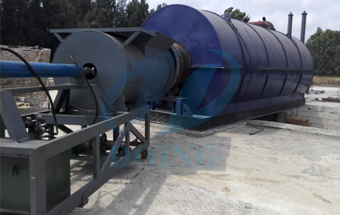 Installation of 10T capacity tire pyrolysis plant in Lebanon