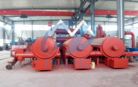 No pollution fully automatic continuous waste tyre pyrolysis 