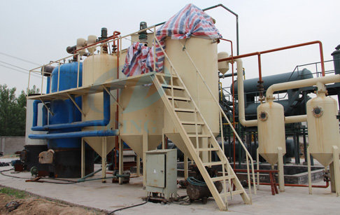 Plastic to diesel oil distillat