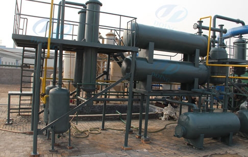 Plastic to diesel oil distillation
