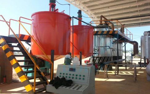 What is the application of final products of oil distillation machine?