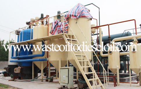 Crude oil to diesel fuel and gasoline distillation machine