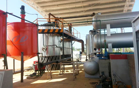 Waste tyre oil to diesel recycling plant