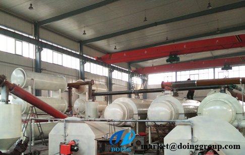 Fully automatic pyrolysis plant