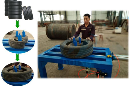 Tyre tripler machine will delivery to Japan 