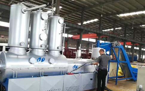 Plastic to diesel process plant