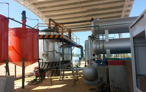 Waste oil refining equipment