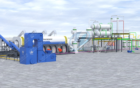 What is the 2018 new design fully continuous waste plastic pyrolysis plant advantages?