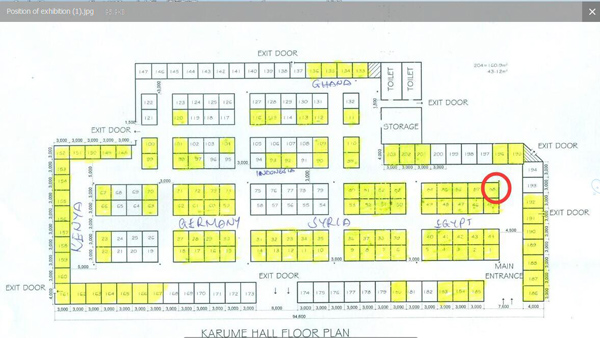 the position of trade fair