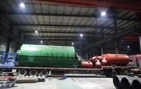Small waste plastic pyrolysis plant delivery to Burkina Faso