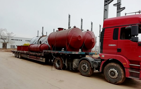 One set 10T/D waste oil to diesel plant delivery to Anhui, China
