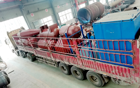 One set 12T/D tyre recycling pyrolysis plant delivery to Guangxi, China