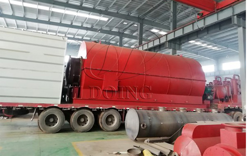 Two sets of waste tyre recycling plant delivered to Anhui, China