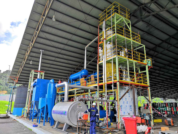 waste oil to diesel plant