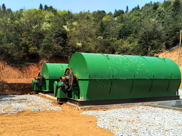 plastic recycling to oil machine