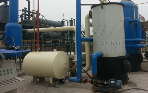 Used lube oil recycling to diesel plant