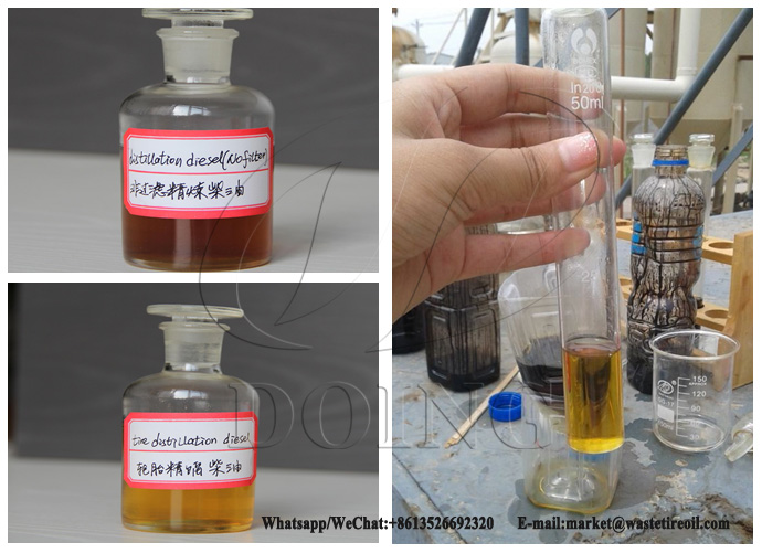 waste motor oil to diesel plant