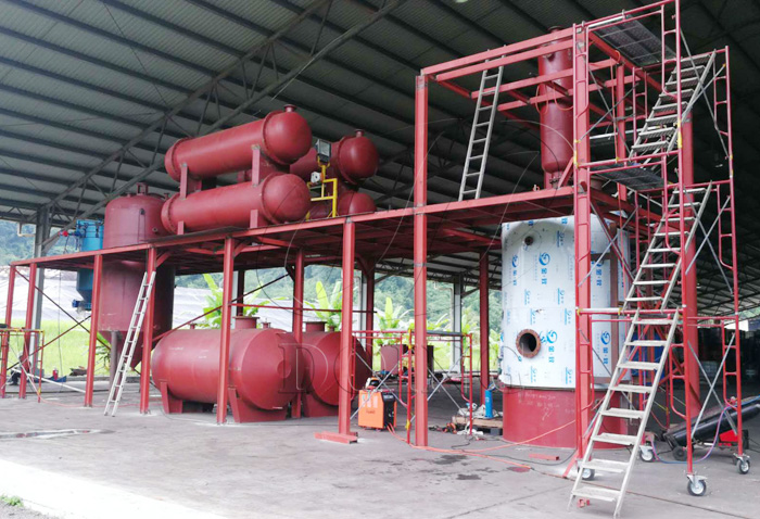 used engine oil recycling plant