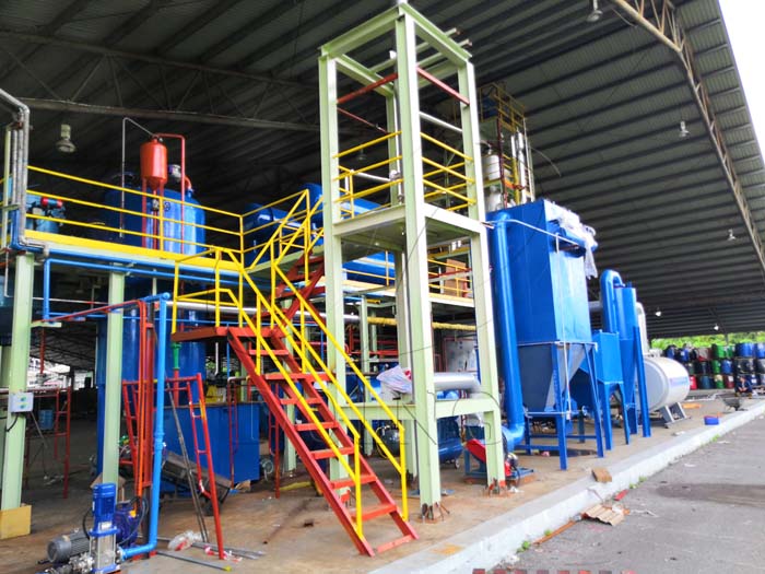 used oil recycling to diesel machine