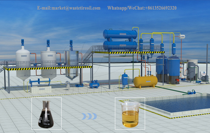 used engine oil distillation machine