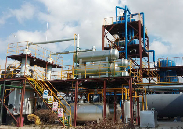 plastic oil distillation plant